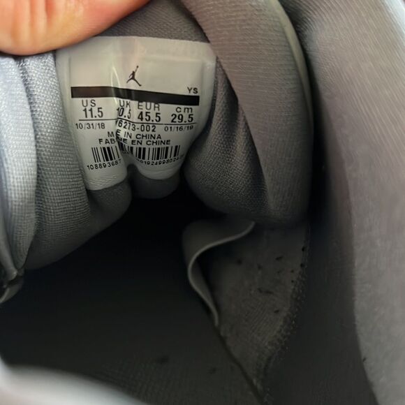 Nike Jordan Big Fund BV6273-002 Cool Grey/White-Wolf Grey Size 11.5 in GUC main image 7